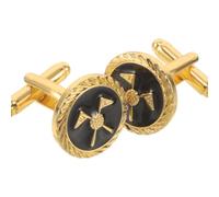 2 Pezzi Cufflinks da Uomo Motivo Golf in Rame per Polsini Eleganti | Finitura Liscia e Colore Vivace, per Riunioni D'affari e Smoking, Chiusure Robuste