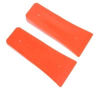 2 Pezzi Cuneo di Abbattimento in Plastica ABS Arancione Punte | Tronchi e Taglio del Legno, Stabile Sotto Carico, Aiuta a Evitare il Pizzicamento della Lama