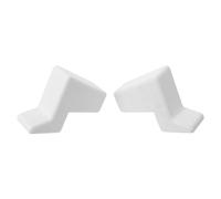 2 Pezzi Cuneo Fermaporta e Fermafinestra in Pla Bianco per Casa | Blocco Versatile, Posizionamento Flessibile, Lascia Zero Segni Dopo Rimozione, per Finestre a Ribalta e Porte