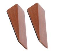 2 Pezzi Cuneo Fermaporta in Legno Triangolare Antiscivolo per Casa | Montaggio senza Fori, Stile Creativo e Semplice, per Porte Interne, Colore Kaki