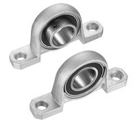 2 Pezzi Cuscinetti a Sfera con Supporto, 30mm Cuscinetto Flangia, Cuscinetto del Blocchetto Cuscino, Cuscinetti in Lega di Zinco per Stampanti 3D, Macchine da Stampa (KP006)