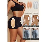 2 pezzi Cuscinetti in silicone riutilizzabili a disegno invisibile per donna, usati per migliorare fisicamente il lato B su entrambi i lati e scolpire la figura, supportando toppe per fianchi e lato B