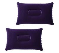 2 Pezzi Cuscini Gonfiabili da Campeggio Ultraleggero e Portatile Cuscino Piccolo per Viaggio, Spiaggia, Escursioni (34x22 cm)