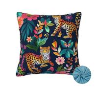 2 Pezzi Cuscini per Divano, Colore Copricuscini 50x50cm, Autunno Cuscino Decorativo, Fodere Cuscini Leopardo con Cerniera Invisibile, Moderni Federe Cuscini Divano per Sedia Camera Room Decor -OZ113