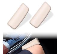 2 pezzi Cuscini per ginocchia in pelle per auto, cuscino in pelle per bracciolo per auto, cuscino autoadesivo per bracciolo della porta dell'auto, cuscino per la porta dell'auto, per interni auto