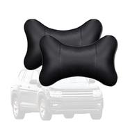 2 Pezzi Cuscino per il Collo 'auto per il Sedile di Guida,Poggiatesta per Auto In Pelle Memory Foam,Poggiatesta Auto Cuscino,Comodi e Morbidi,Proteggi la Tua Colonna Cervicale,Nero