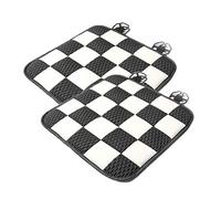 2 Pezzi Cuscino Per Seggiolino Auto Seta Ghiaccio Tappetino Per Tutti Per Mini Per Cooper Per Clubman F54 F55 F56 F57 R50 R53 R55 R56 R60 R61 F60 Per Countryman Protezione Sedile(Checkered)