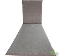 2 PEZZI CUSCINO RICAMBIO GIARDINO ESTERNO GRIGIO LETTINO H.4,5 CM.190X60