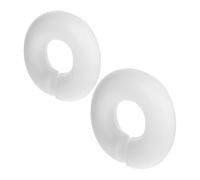 2 Pezzi Cuscino Viso Spa in Memory Foam U per Lettini Massaggi | Poggiatesta Bianco, Core Rimovibile, Lavabile e Igienico, per Trattamenti Estetici e Sedute su Tavoli