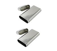2 Pezzi Custodia Humidor in Acciaio Inossidabile Tubo Portatile Borsa for Assorbenti Igienici Porta Tubo Tacchi di Ricambio for Stivali Tubi for Sigarette Esterno Porta Sigarette Tasca da Viaggio Tubo