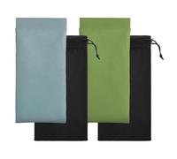 2 Pezzi Custodia Occhiali Morbida con 2 Sacchetti, Custodia Occhiali da Sole in Pelle, Portaocchiali Morbido Portatile da Donna e Uomo per Riporre Cosmetici Cuffie