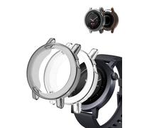 (2 pezzi) Custodia per CMF Watch 3 Pro, yystao TPU semi-area, compatibile con CMF Watch 3 Pro, antiurto, leggera, nero e trasparente