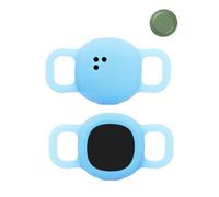 2 pezzi Custodia per Motorola Moto Tag Anti Loss Tracker Cover Silicone Antigraffio Durevole Impermeabile Anti Caduta Cani Gatti Locator Case,Stella Blu