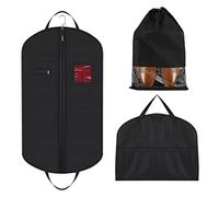 2 Pezzi, Custodia Porta Abiti con Borsa Scarpe, Copriabiti Antipolvere con Maniglie, Lavabile Buste per Abiti Copertura Vestiti, Custodie Copri Abiti per Smoking Camicie Suit Gonne Giacca Cappotto