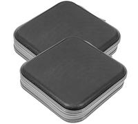 2 Pezzi Custodia Portacd per CD e Dvd 40 Scomparti in Plastica Nera | Chiusura Zip, Struttura Leggera, Protezione da Umidità e Danni, per Archiviazione Domestica e Auto