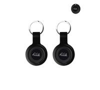 2 pezzi, custodia protettiva in silicone per Mili LifeTag/MiTag, Reyke Smart Tag con fori precisi e materiali ecologici di alta qualità, antigraffio, antiurto, piacevole al tatto, nero