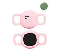 2 pezzi, custodia protettiva per Motorola Moto Tag anti-perdita tracker custodia in silicone, antigraffio, durevole, impermeabile, anti-caduta, cani, gatti, rosa