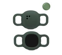 2 pezzi, custodia protettiva per Motorola Moto Tag anti-perdita tracker custodia in silicone, antigraffio, durevole, impermeabile, anti-caduta, cani, gatti, verde scuro