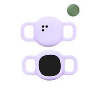 2 pezzi, custodia protettiva per Motorola Moto Tag anti-perdita tracker custodia in silicone, antigraffio, durevole, impermeabile, anti-caduta, cani, gatti Locator Case, viola