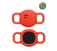 2 pezzi, custodia protettiva per Motorola Moto Tag anti-perdita tracker custodia in silicone, antigraffio, durevole, impermeabile, anti-caduta, cani e gatti, rosso