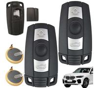 2 pezzi custodie telecomando chiavi auto compatibili con 2x batterie LIR2025 per telecomando BMW Serie 1, 3, 5, 6, X1, X5