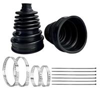 2 pezzi CV, set di riparazione universale per asse di trasmissione, per auto, manicotto flessibile ed estensibile, per alberi da 19 - 24 mm, con fascette per cavi