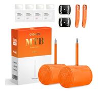 2 Pezzi CYCLAMI Camera d'aria TPU Bici da Corsa 63g Ultraleggera Compatibile MTB29 /MTB26 ×1.90/1.95/2.0/2.1/2.125 Valvola Presta 45mm (incluso kit per la riparazione) (MTB27.5 X 1.9-2.5 (45mm Valve))