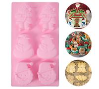 2 pezzi da 2 pcs a 6 per torta in silicone natalizio e stampo da forno a neve