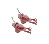 2 pezzi da 2 pollici Home Seal Coperchio a battente for valvole di scarico del WC(Dark red)