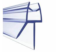 2 pezzi da 50 cm per guarnizione per porte e finestre, adatta per guarnizioni in vetro da 4-6 mm, per stanze da bagno con doccia, per fondo in vetro, antivento, 17 mm