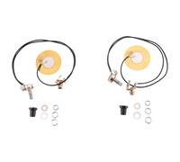 2 pezzi da 50 mm per chitarra, pickup piezo trasduttore con presa di uscita da 6,35 mm per chitarra acustica, ukulele, sigari, scatola per chitarra