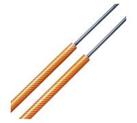 2 Pezzi Da 590 Mm Su Punt Bagagliaio Con Molla Per Sedile Per Leon Mk3 5F Per Proprietà 2013-2020 Piccolo A Gas Posteriore Supporto Shock Arompere Ammortizzatori Cofano Posteriore(Orange Carbon Fiber)
