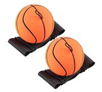 2 pezzi da 60 mm palline da polso da basket in gomma su una corda, palla di rimbalzo con cinturino da polso, ritorna palline da rimbalzante per adulti per bambini