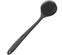 2 pezzi da bagno spazzola for la schiena morbida for il spugna for lavaggio con manico scrub esfoliante massaggiatore for pelle forniture for per Donna Uomo(Black)