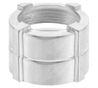 2 Pezzi Dado Filettato per Tritacarne in Acciaio Inox, Ricambio Argento | Anello di Fissaggio Resistente All’usura, Superficie Liscia, per Testa Tritacarne e Insaccatrice