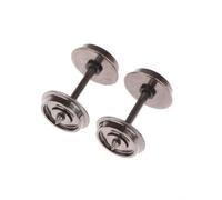 2 Pezzi DC Model Train Wheel Set | Conduttivo unidirezionale, hardware, per il dettaglio del vagone ferroviario