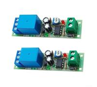 2 pezzi DC12V NE555 per modulo relè ritardato, interruttore timer regolabile 0-60s con terminali NO/NC, capacità di carico 10 A per progetti fai da te