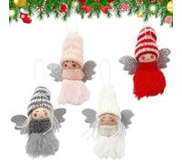 2 Pezzi Decorazione Natalizia Angelo, Bambola Decorazioni per Albero di Natale, Angioletti Natalizi, Decorazioni Angelo Ornamenti, Pendenti Ornamenti per Decorazione di Natale Interno Esterno