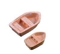 2 pezzi decorazioni per la casa mini barche remi miniature fata giardino ornamento miniature naturali per forniture fai da teBellissimo design