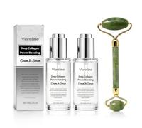2 Pezzi Deep Collagen Siero Coreano con Rullo per Massaggio Facciale | Siero al Collagene,Siero Anti-Invecchiamento per Viso e Collo,Booster Lenitivo,Migliora le Rughe,Tutti I Tipi di Pelle,30 ml