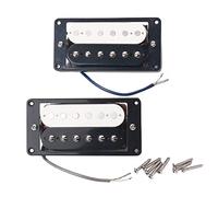 2 Pezzi Del Collo Guitars Elettrici Guitars Humbucker Pickups Con Le Viti Della Cornice Set Bianco Bianco pickup