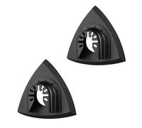 2 pezzi Delta Sander Multitool Piastra abrasiva 80 mm - Accessorio ottimale per Fein Multimaster, Bosch, Parkside, Ryobi, Worx, Workzone e altro ancora - Carta vetrata multifunzionale per utensili