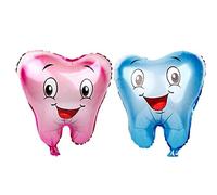 2 Pezzi Dente a Forma di Palloncino Decorazione per Feste Smile Denti Balloon per Doccia Sposa Matrimoniale Genere Rivelare Decorazione della Festa in Palloncino