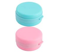 2 pezzi Detergente Corpo Silicone - Spazzola Esfoliante In Silicone Con Dispenser Di Sapone E Copertura Protettiva, Spazzola Doccia Portatile, Per La Pulizia Quotidiana, Spa, Viaggi