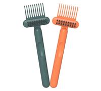 2 pezzi detergente per spazzole per capelli efficace pulizia del pettine per tipi di capelli, strumenti di pulizia compatti e pratici e portatili, rimuove i peli senza sforzo