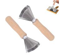 2 Pezzi Detergente per Spazzole per Capelli Spazzola per la Pulizia dei Capelli Spazzola per Capelli per Rimuovere Capelli da Spazzole, Pettini, Tappeti, Tappetini da Bagno