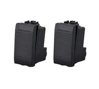 2 Pezzi Deviatore 16A, Compatibile Con Bticino Living International, Nero | 1P Unipolare, 220V, Retroilluminabile, 1 Modulo, Serie MBL