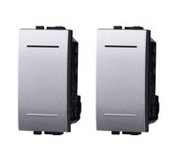 2 Pezzi Deviatore 1P 16A Compatibile Con Bticino Living Light (Grigio)