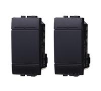 2 Pezzi Deviatore 1P 16A Compatibile Con Bticino Living Light (Nero)