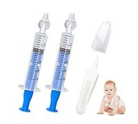 2 pezzi di 10 ml irrigatori nasali con 1 pezzo di narice clip di pulizia, irrigatori nasali per bambini, portatile rondelle nasali, strumenti di pulizia nasale. (Blu)